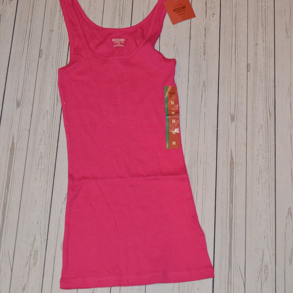 Mossimo NWT Pink Ribbed Slim-fit Tank - Medium